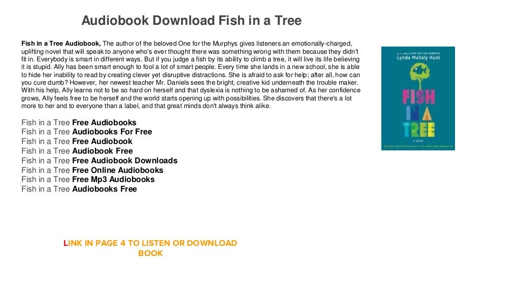 Audiobook free Mp3 Free Fish in a Tree