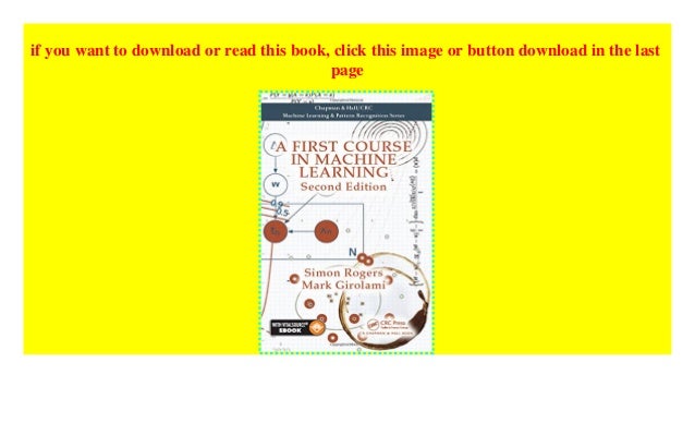 a first course in machine learning second edition