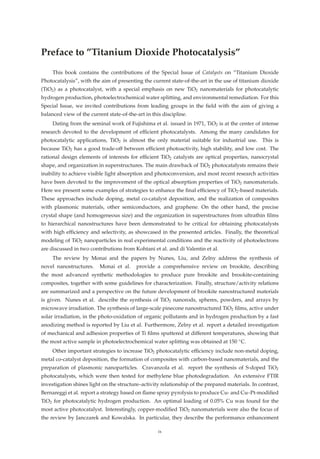 Titanium Dioxide Photocatalysis Vladimiro Dal Santo Alberto Naldoni | PDF