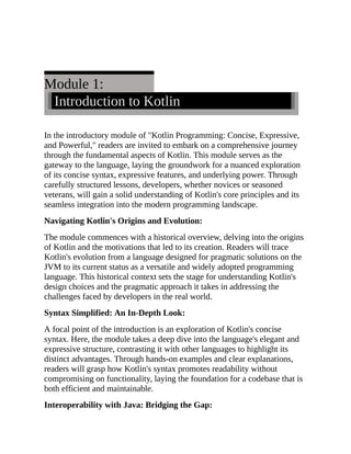 Kotlin Programming Concise Expressive And Powerful Theophilus Edet | PDF