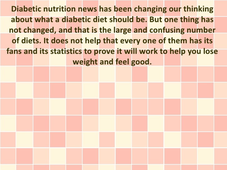  Diabetic Nutrition News Comparing Popular Diets