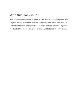 Building Etl Pipelines With Python Create And Deploy Enterpriseready ...