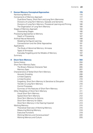 Learning And Memory Basic Principles Processes And Procedures 6th ...