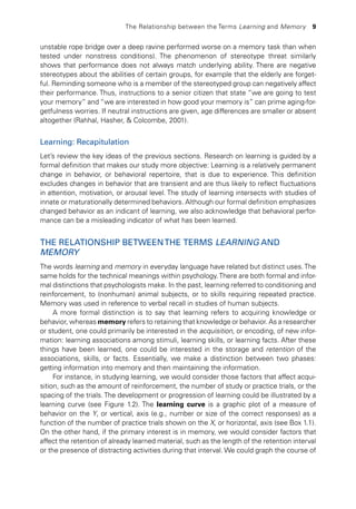 Learning And Memory Basic Principles Processes And Procedures 6th ...