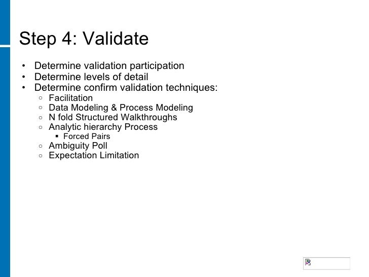 Requirement Determination Process