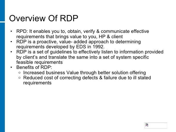 Requirement Determination Process