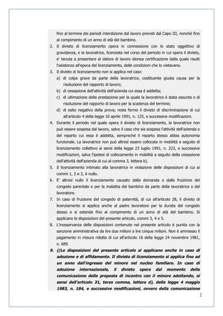 Lettera di dimissioni volontarie lavoratrice madre