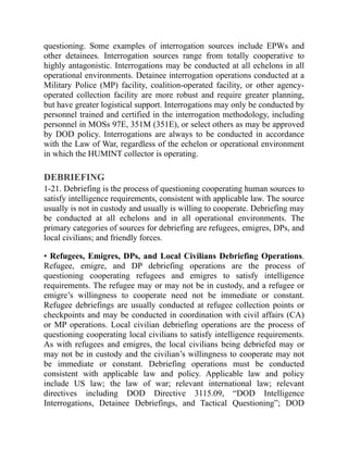 Source Interaggation Example Us Army Human Intelligence Collector Field Manual Illustrated ...