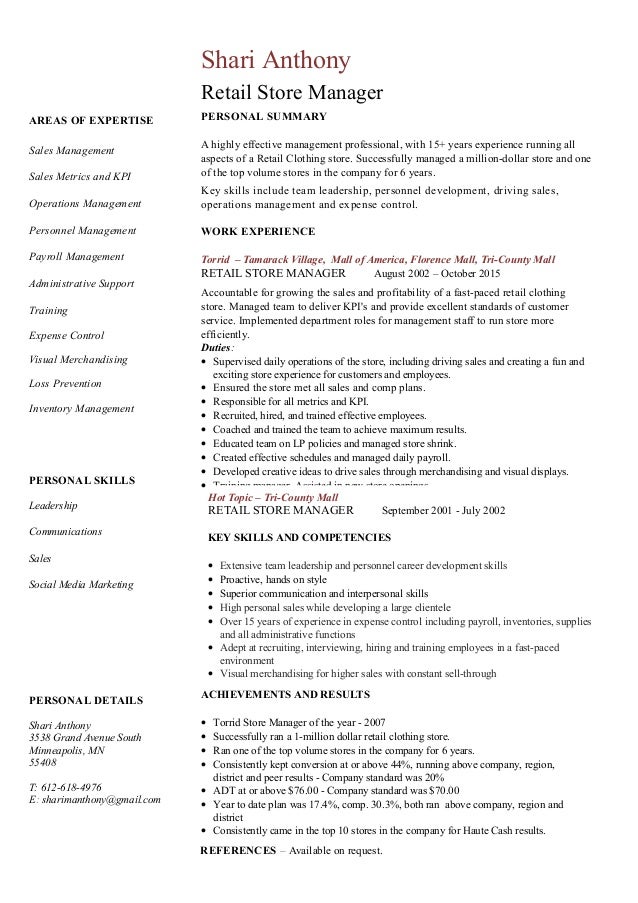 Shari Resume 1
