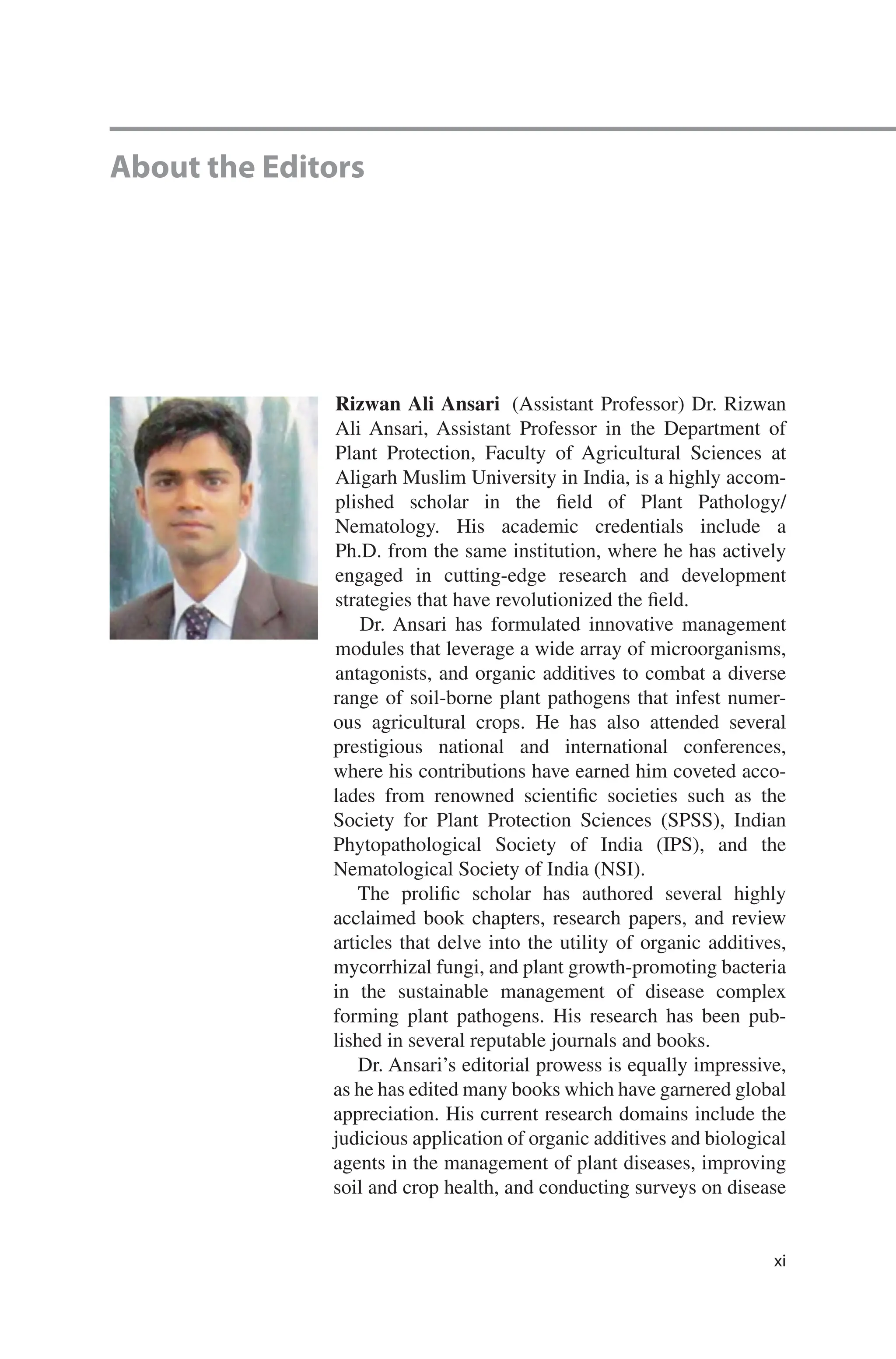 Mycorrhizal Symbiosis And Agroecosystem Restoration Rizwan Ali Ansari | PDF