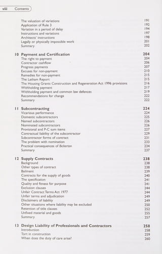 Construction Contract Law The Essentials 2nd John Adriaanse | PDF