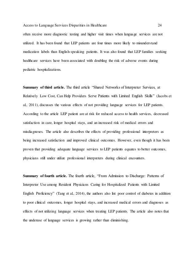 Modest Proposal Essay Ideas Lep Patients Visiting Emergency Rooms Will Health And Fitness Essay also Buy Essay Papers Language Services In Healthcare Disparities In Access English Argument Essay Topics