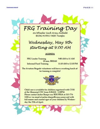 Announcement   PAGE11
 