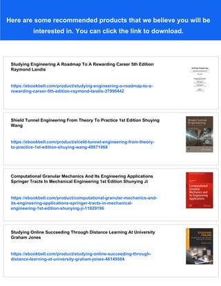 Studying Engineering A Road Map To A Rewarding Career 4th Edition ...