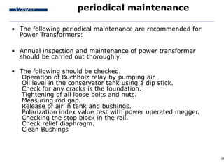 Periodical Check Program Sub Station Training Program | PPT
