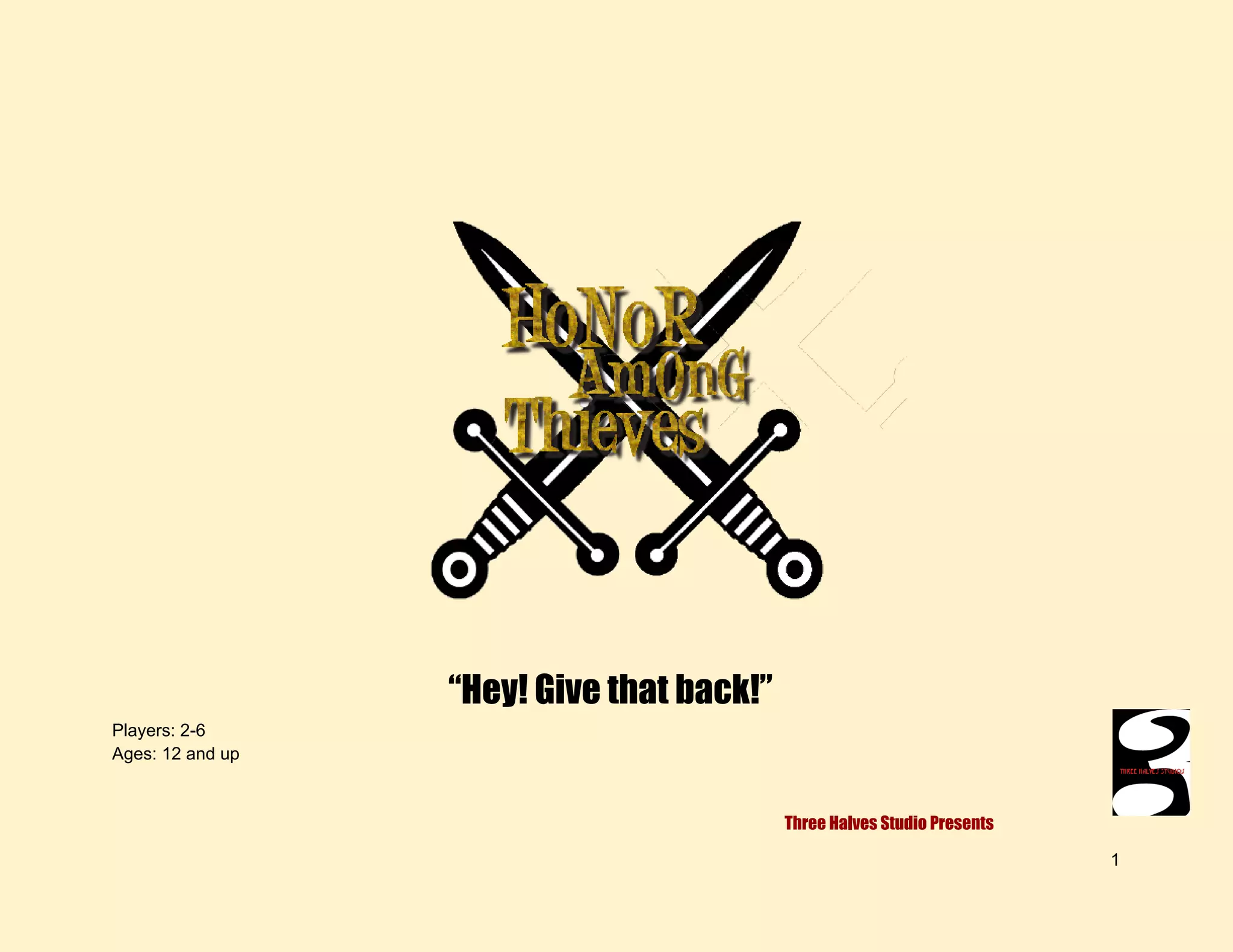 Honor Among Thieves PPT