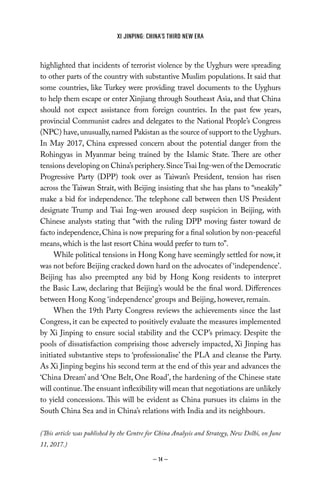 Xi Jinping Chinas Third New Era 1 Jayadeva Ranade | PDF