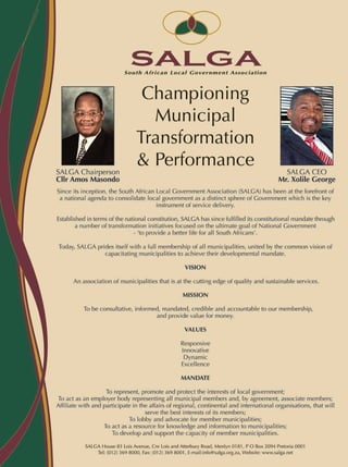 W O R L D
u r b a n
52 July 2009
IN-FOCUS Africa
 