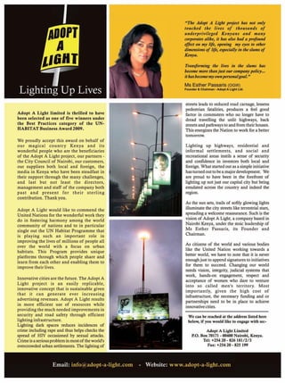 W O R L D
u r b a n
July 2009 55
IN-FOCUSAfrica
 