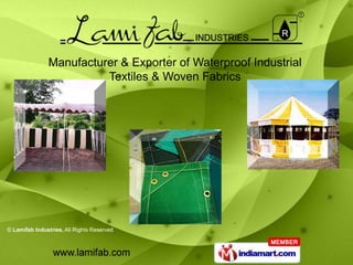 Manufacturer & Exporter of Waterproof Industrial
          Textiles & Woven Fabrics
 