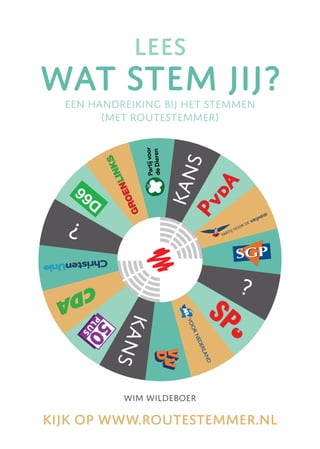 Wat stem jij?
Wim Wildeboer
Een handreiking bij het stemmen
(met Routestemmer)
lees
kijk op www.routestemmer.nl
 