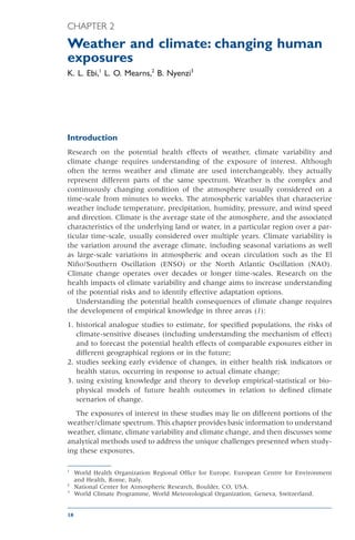 Climate change and human health risks and responses A.J. Mcmichael 2025 ...