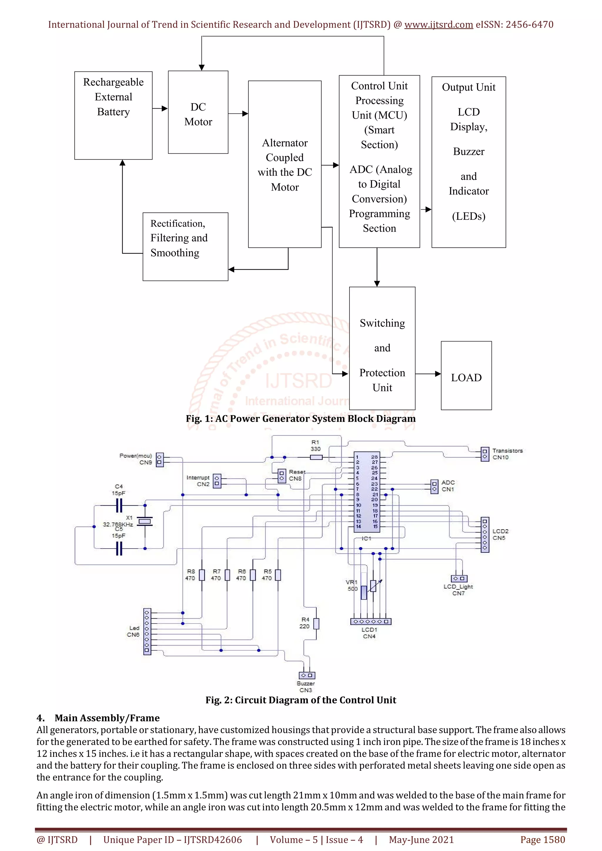 Design and Construction of Fuelless AC Generator Using Alternator