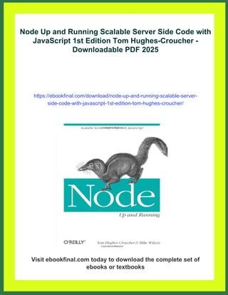 Node Up and Running Scalable Server Side Code with JavaScript 1st ...