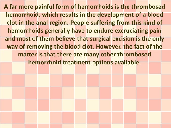 Understanding Thrombosed Hemorrhoid Treatment