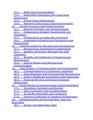 Mastering Data Containerization And Orchestration Cybellium Ltd | PDF