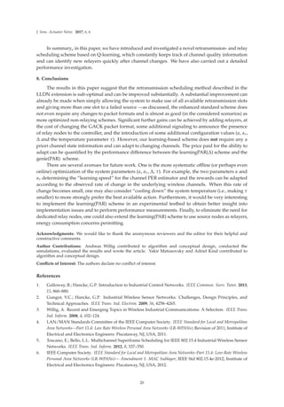 Qos In Wireless Sensoractuator Networks And Systems Mario Alves | PDF