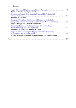 Single Cell Analysis Methods And Protocols 1st Ed 2024 Edition Miodrag ...