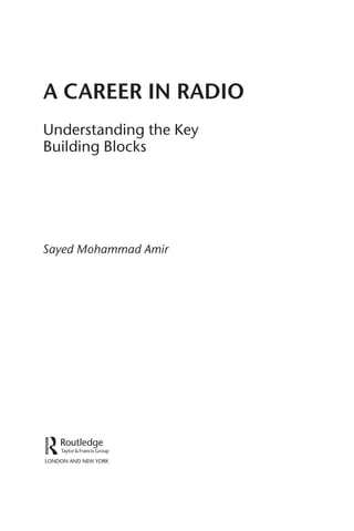 A Career In Radio Understanding The Key Building Blocks Sayed Mohammad ...