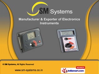 Manufacturer & Exporter of Electronics
            Instruments
 