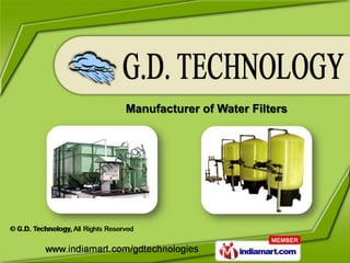 Manufacturer of Water Filters
 