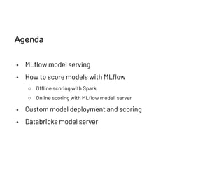 MLflow Model Serving | PDF