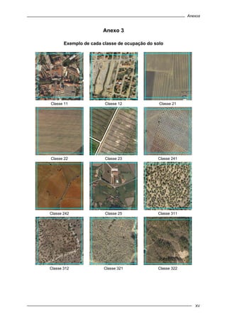 Anexos
XV
Anexo 3
Exemplo de cada classe de ocupação do solo
Classe 11 Classe 12 Classe 21
Classe 22 Classe 23 Classe 241
Classe 242 Classe 25 Classe 311
Classe 312 Classe 321 Classe 322
 