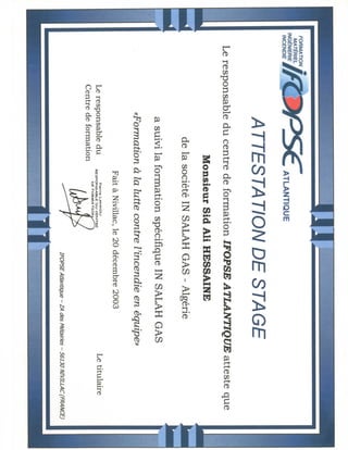 ERT certificate