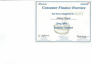 Consumer Finance Overview