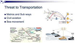 Threat to Transportation
 Metros and Sub ways
 Civil aviation
 Sea movement
 