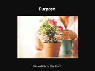 Purpose
Counterclockwise Ellen Langer
 