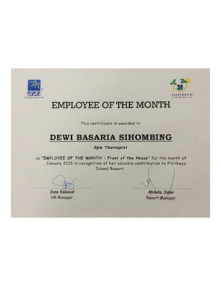 Filitheyo Employee of The Month