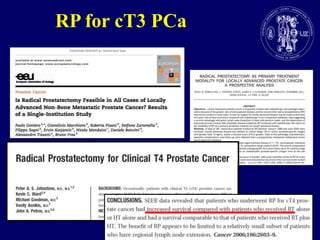 RP for cT3 PCa