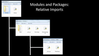 Modules and Packages:
Relative Imports
 