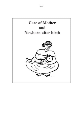 27-1




  Care of Mother
       and
Newborn after birth
 