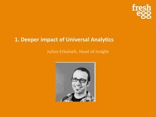 1. Deeper impact of Universal Analytics
Julian Erbsloeh, Head of Insight
 
