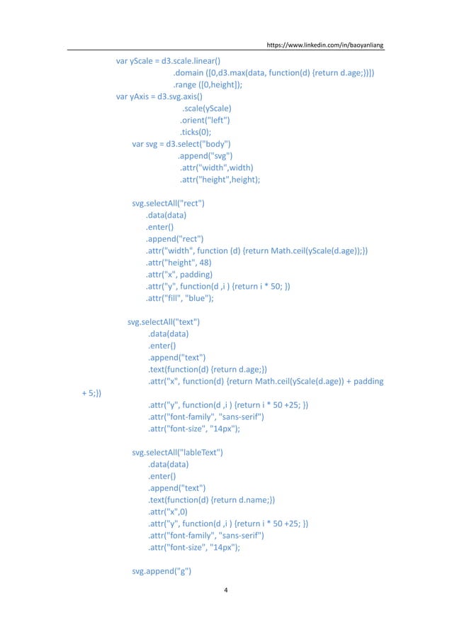 Create Graph and Grid Using D3 Library | PDF
