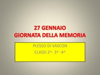 PLESSO DI VASCON
CLASSI 2^- 3^ -4^
 