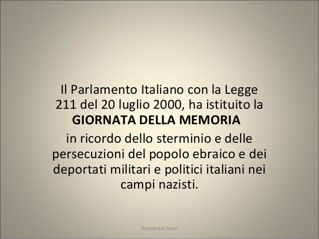 27 gennaio 2012 giornata della memoria