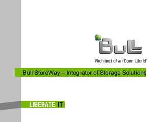 Bull StoreWay – Integrator of Storage Solutions 